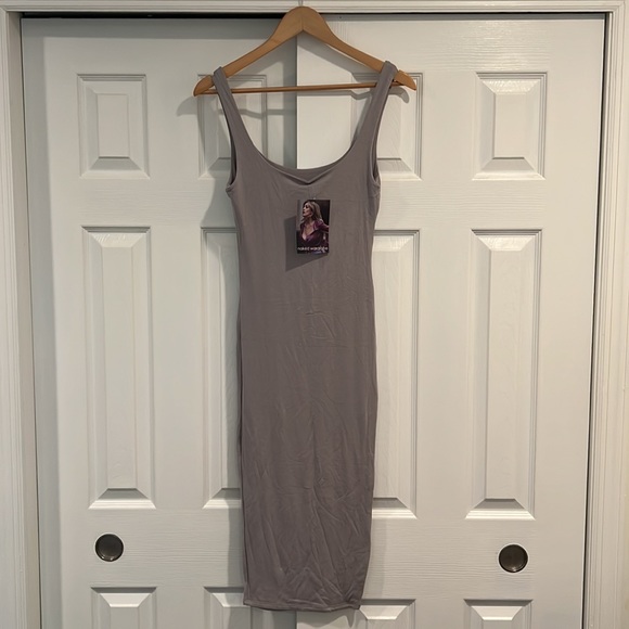 Naked Wardrobe Gray Dress - Picture 2 of 3